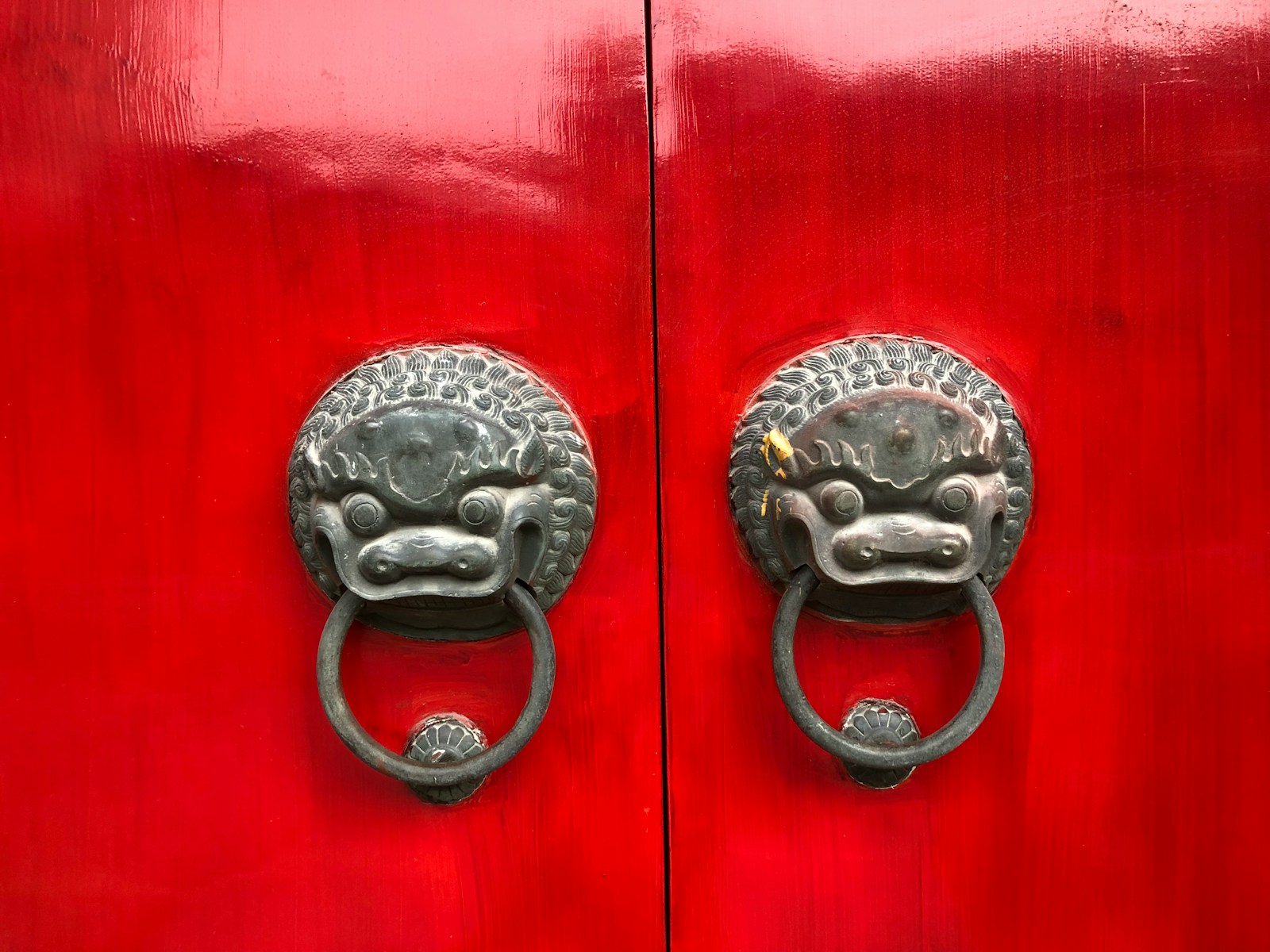 gray metal door knobs